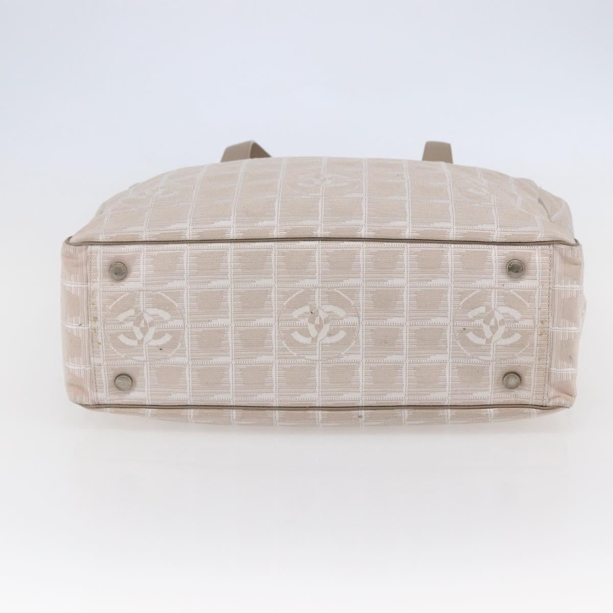 Chanel Travel Line Tote Nylon Pink Canvas Bag