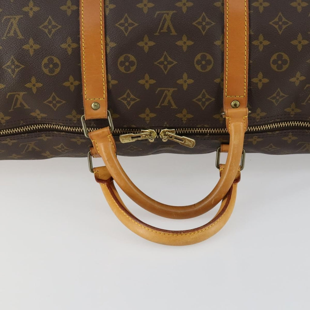 Louis Vuitton Keepall Bag Monogram Canvas Brown Canvas Travel Bag