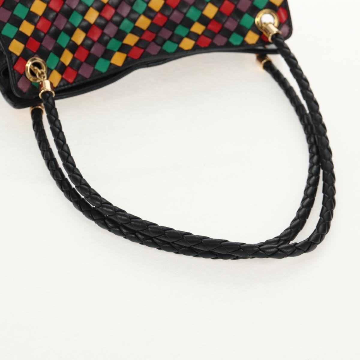Bottega Veneta Intrecciato Shoulder Bag Leather Multicolour Leather Shoulder Bag Bag