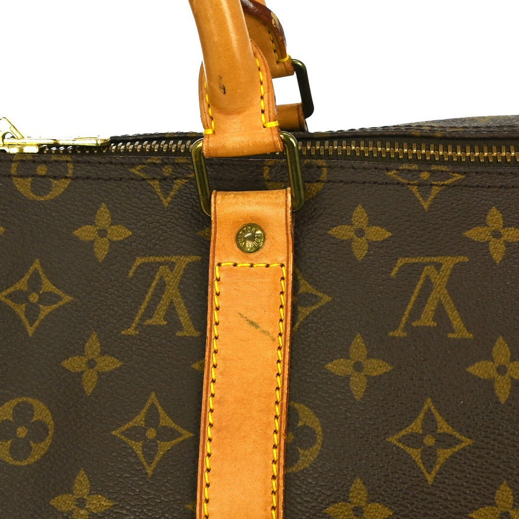 Louis Vuitton Keepall Bag Monogram Canvas Brown Canvas Travel Bag