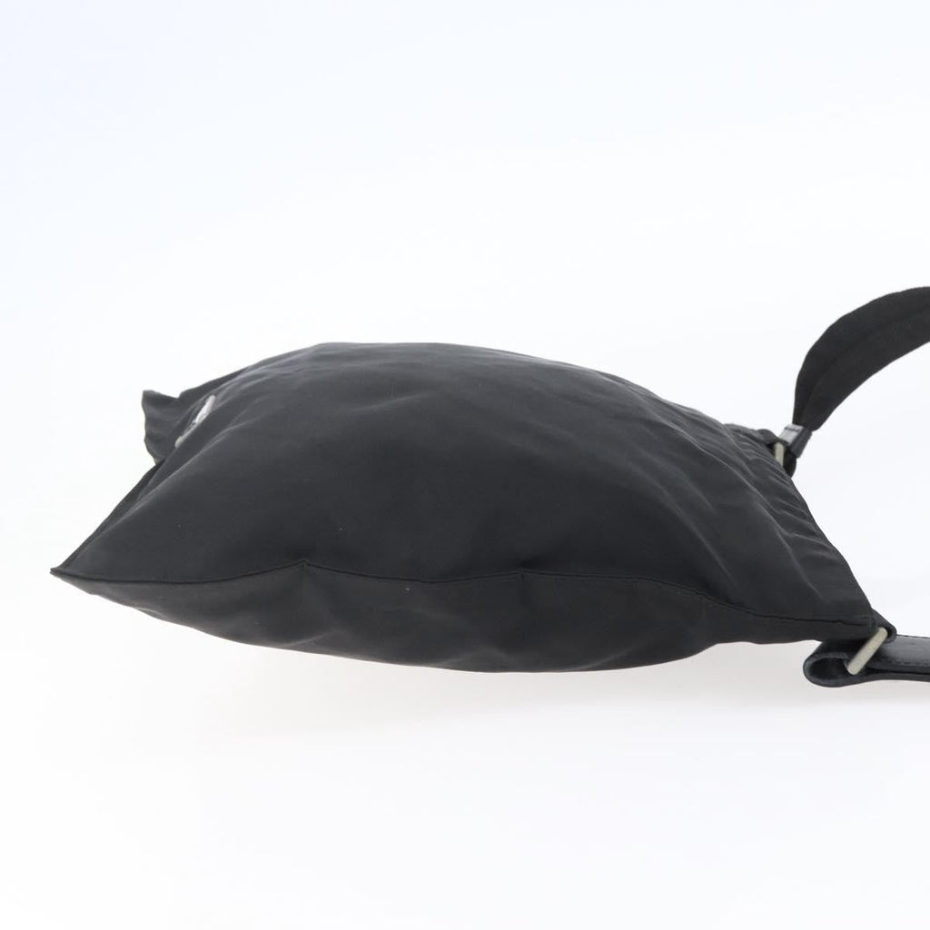 Prada Flat Messenger Bag Tessuto Black Nylon Shoulder Bag Bag