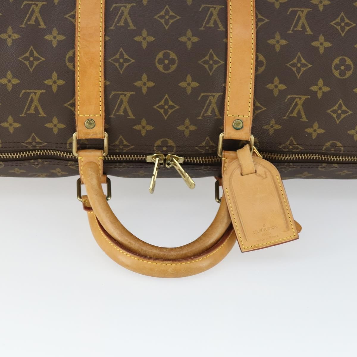 Louis Vuitton Keepall Bag Monogram Canvas Brown Canvas Travel Bag