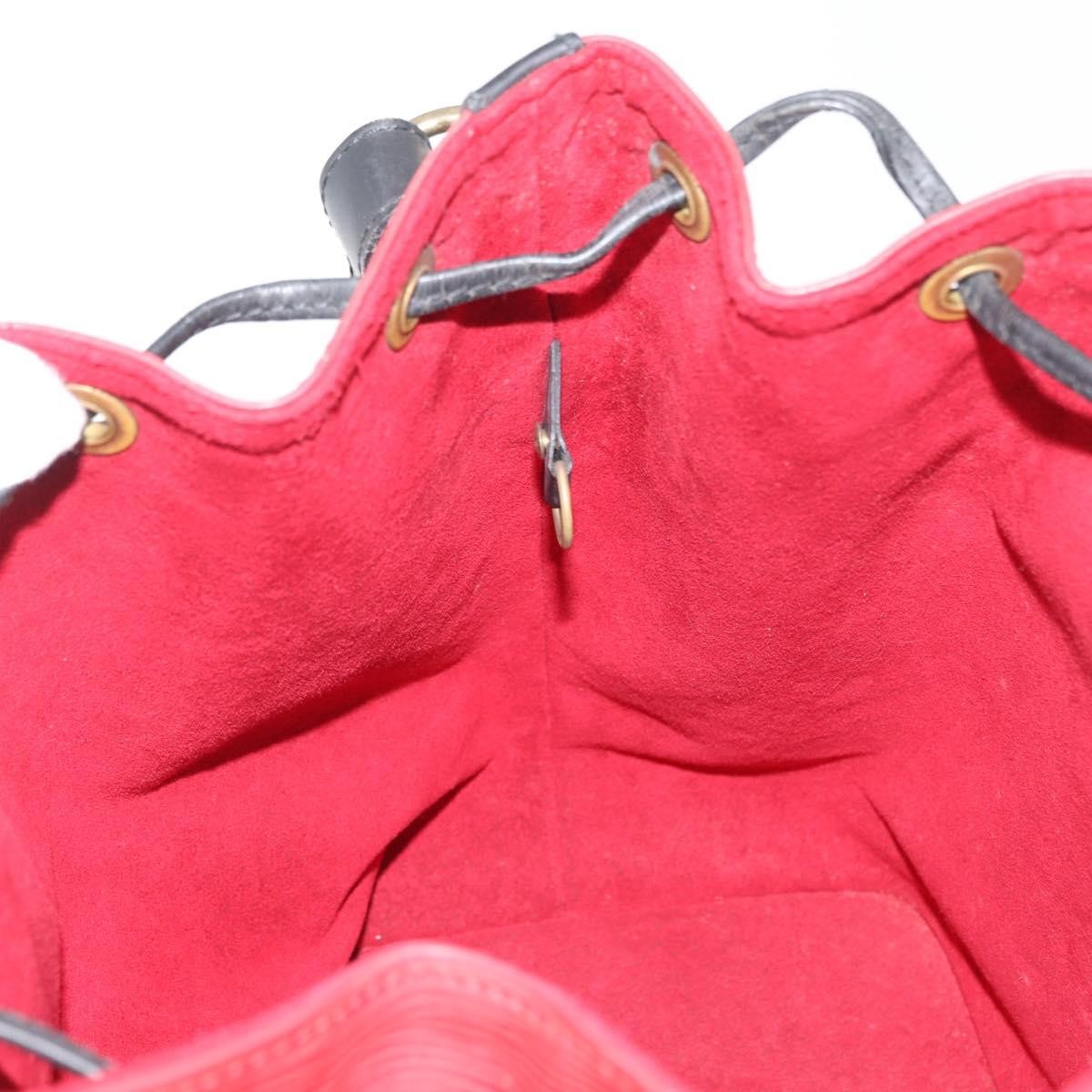 Louis Vuitton Bicolor Petit Noe Handbag Epi Leather Red Leather Shoulder Bag