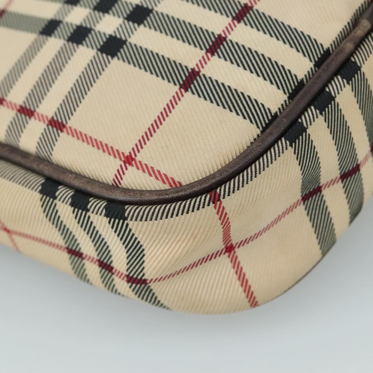 Burberry Nova Check Shoulder Bag Canvas And Leather Beige Canvas Shoulder Bag