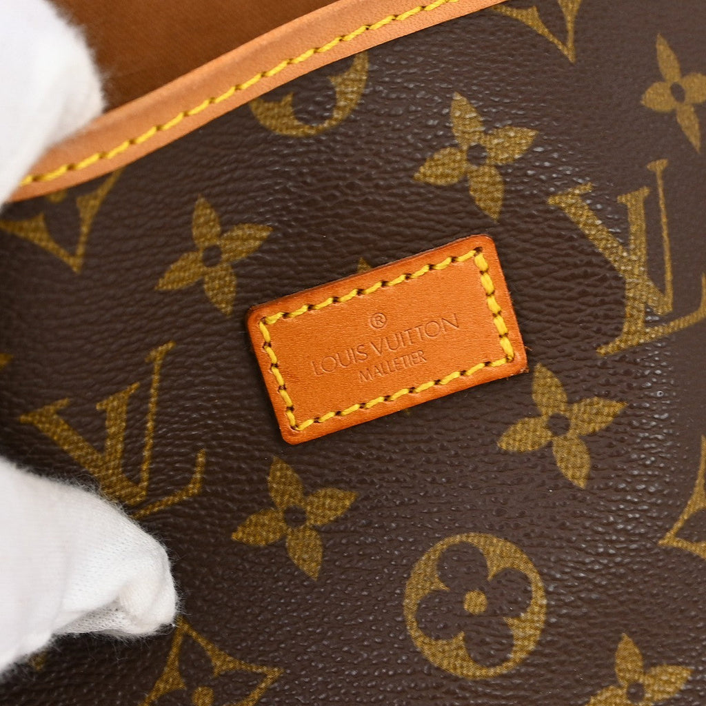 Louis Vuitton Saumur Handbag Monogram Canvas Brown Canvas Shoulder Bag