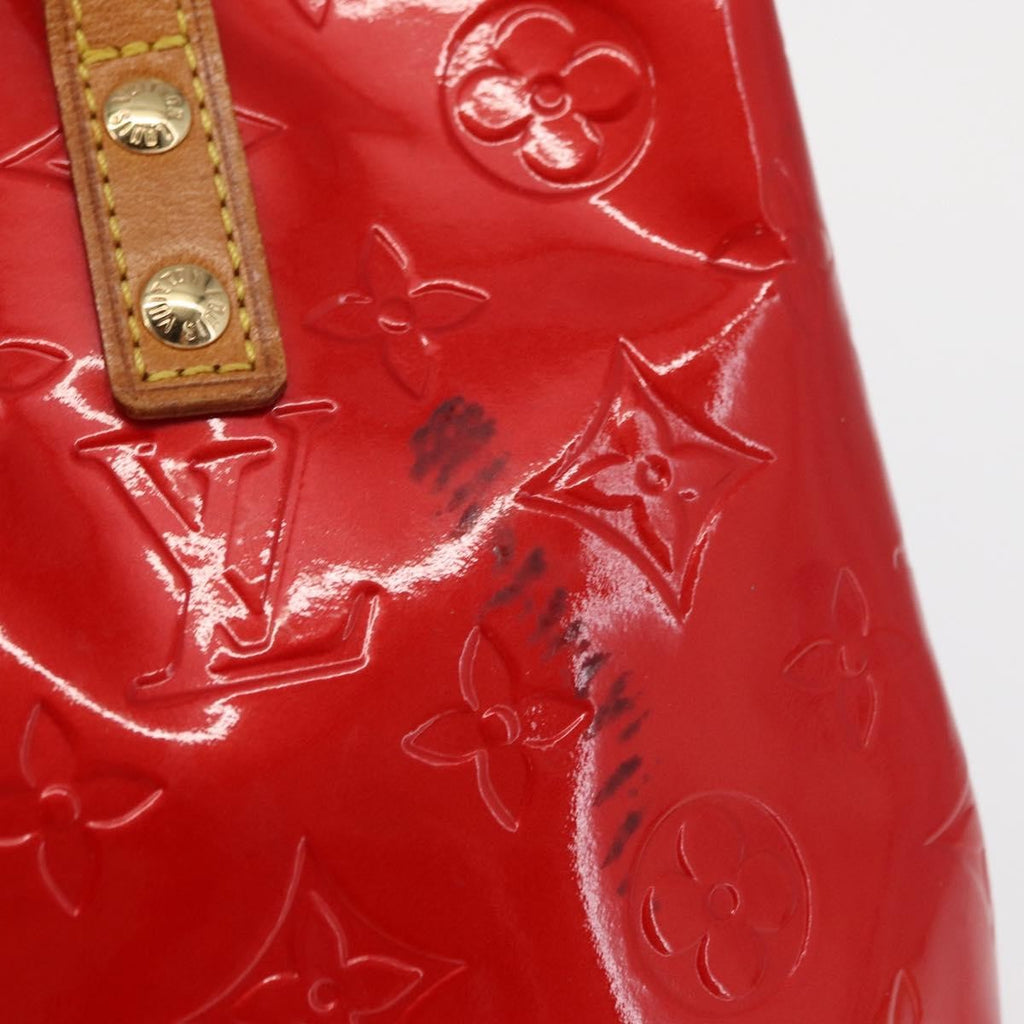 Louis Vuitton Reade Handbag Monogram Vernis Red Patent_Leather Handbag