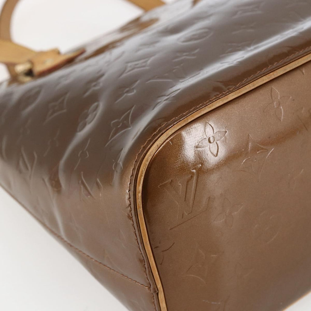 Louis Vuitton Houston Handbag Monogram Vernis Brown Patent_Leather Tote Bag