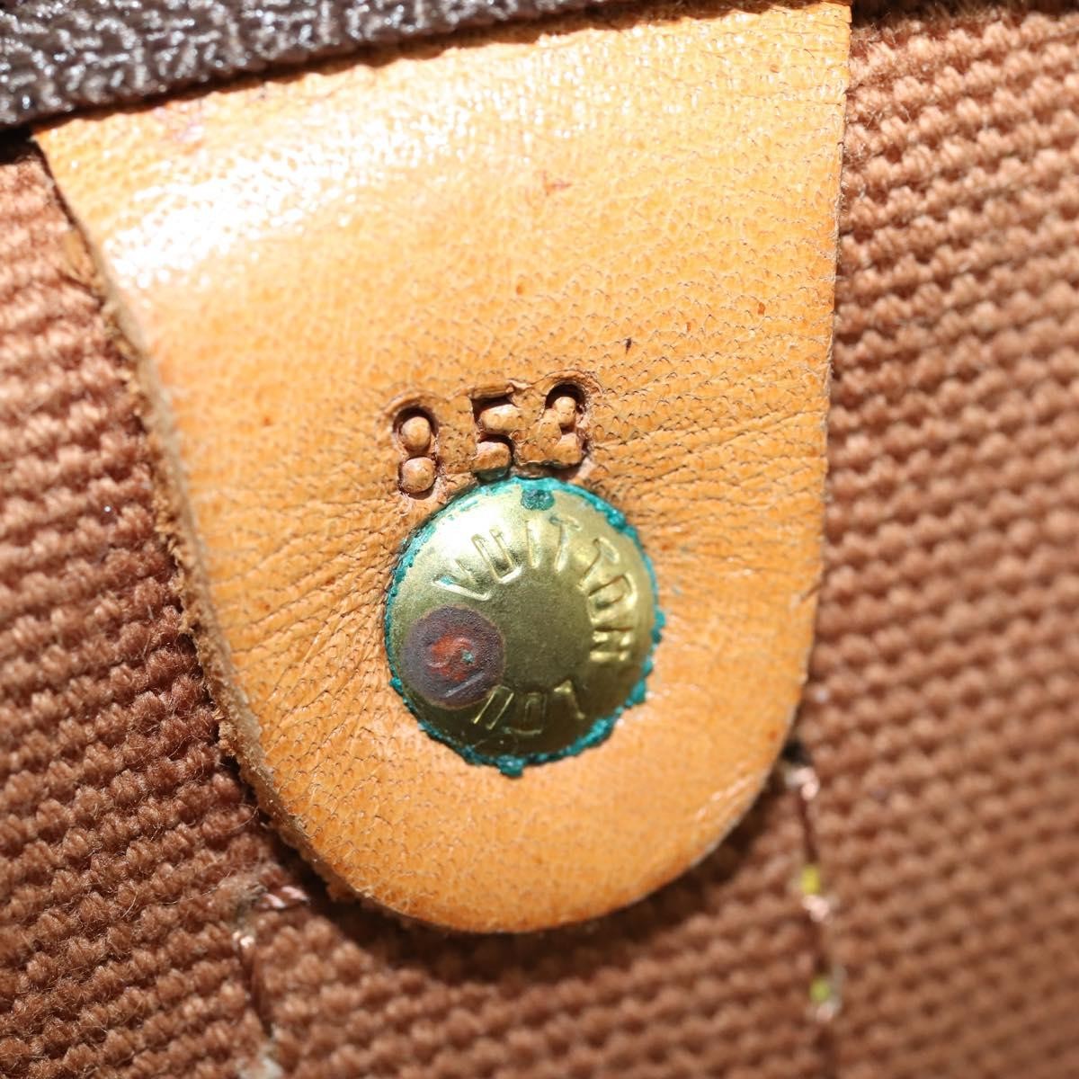 Louis Vuitton Keepall Bag Monogram Canvas Brown Canvas Travel Bag