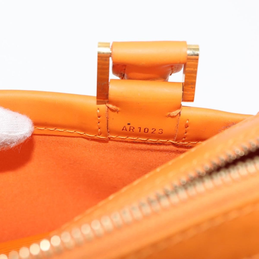 Louis Vuitton Danura Handbag Epi Orange Leather Handbag