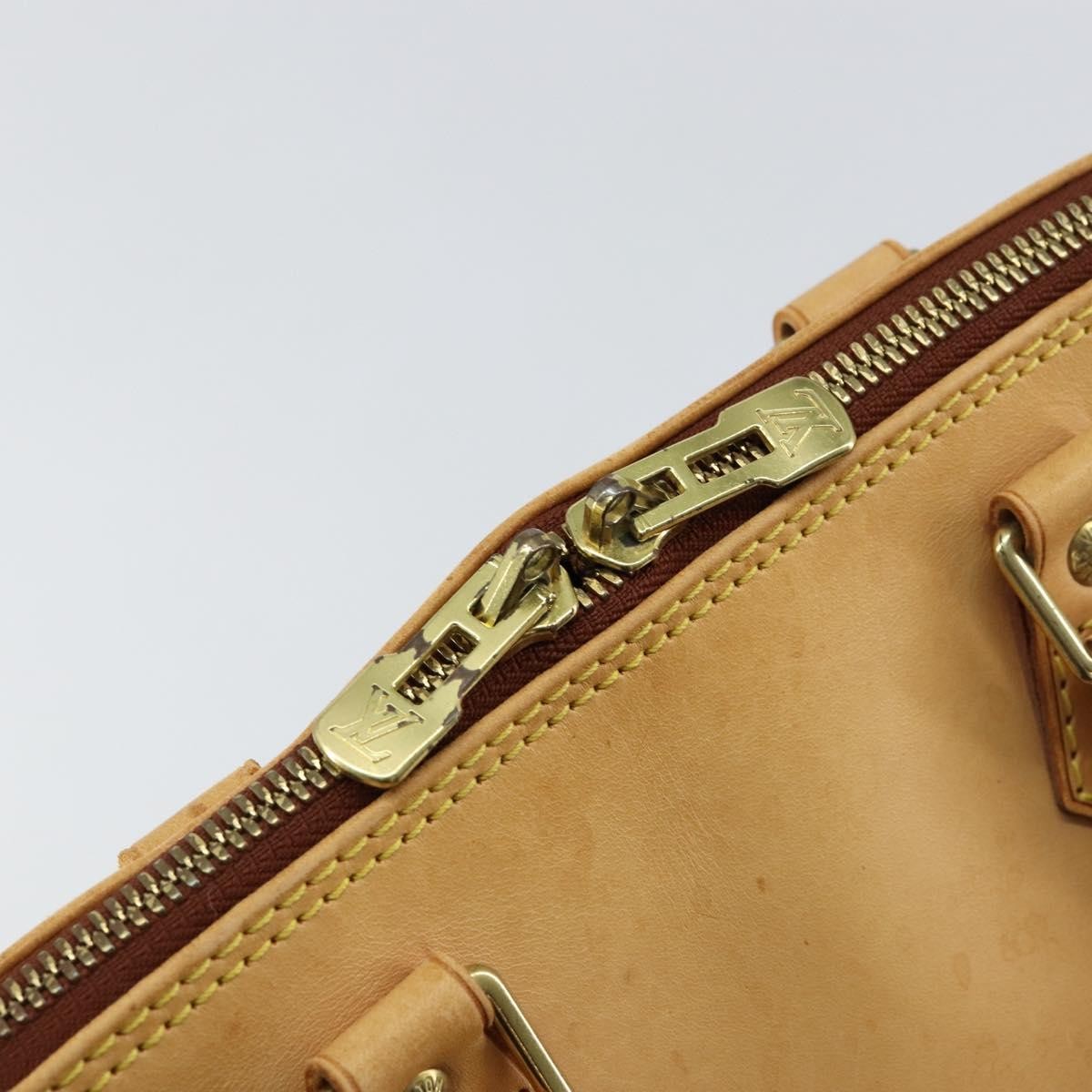 Louis Vuitton Alma Handbag Nomade Leather Beige Leather Handbag