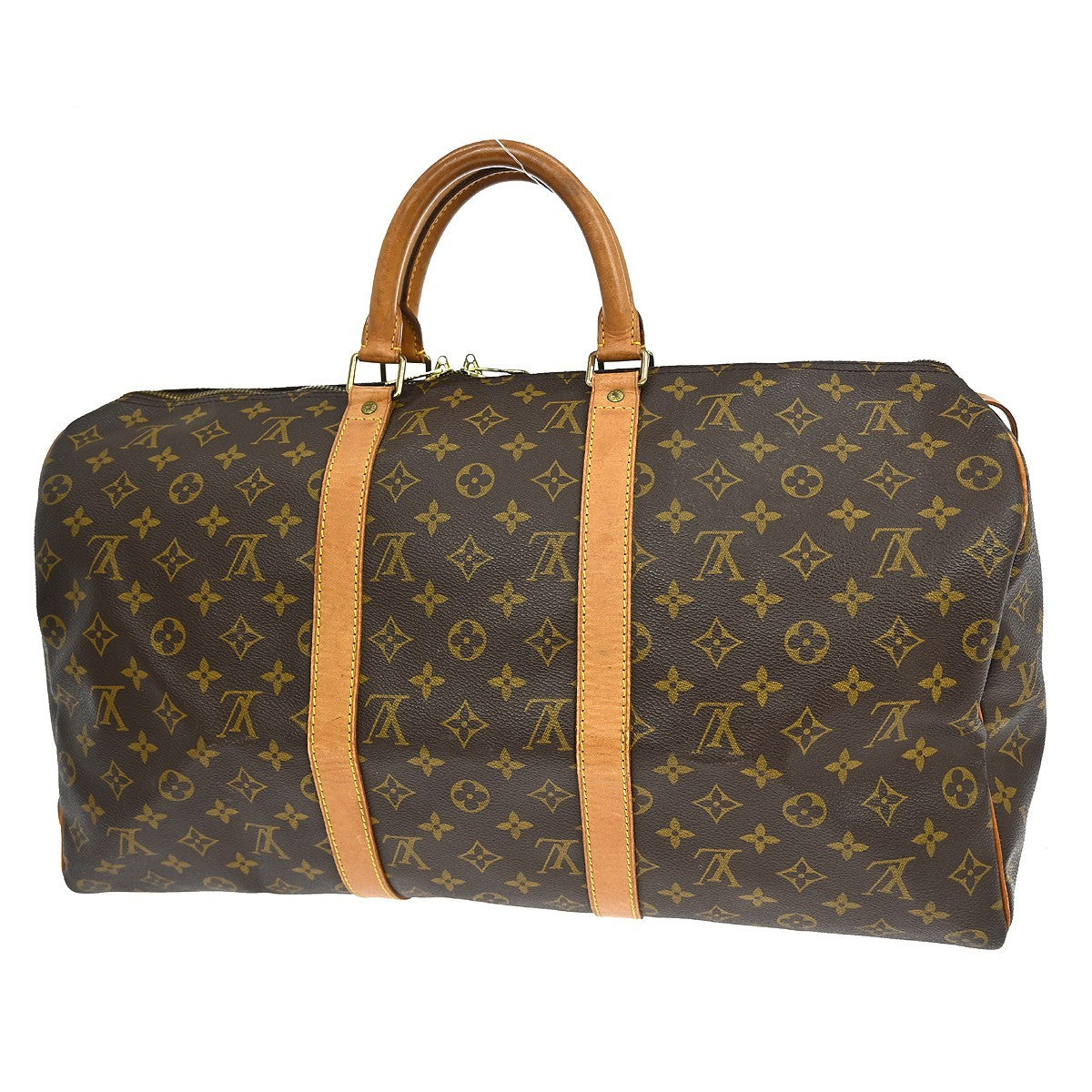 Louis Vuitton Keepall Bag Monogram Canvas Brown Canvas Travel Bag
