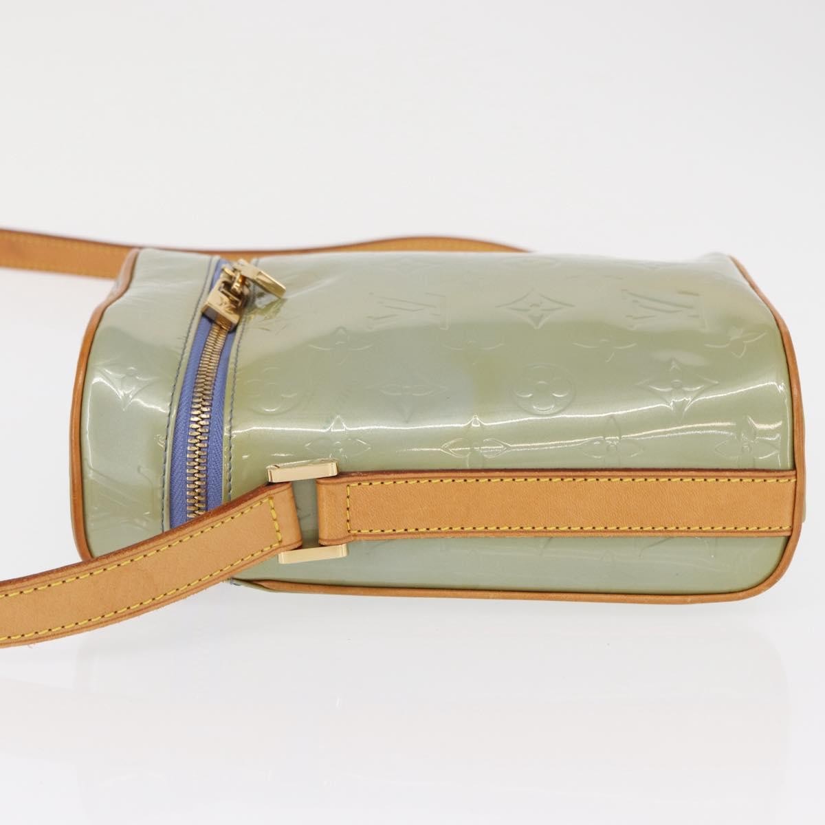 Louis Vuitton Sullivan Handbag Monogram Vernis Gray Patent_Leather Shoulder Bag