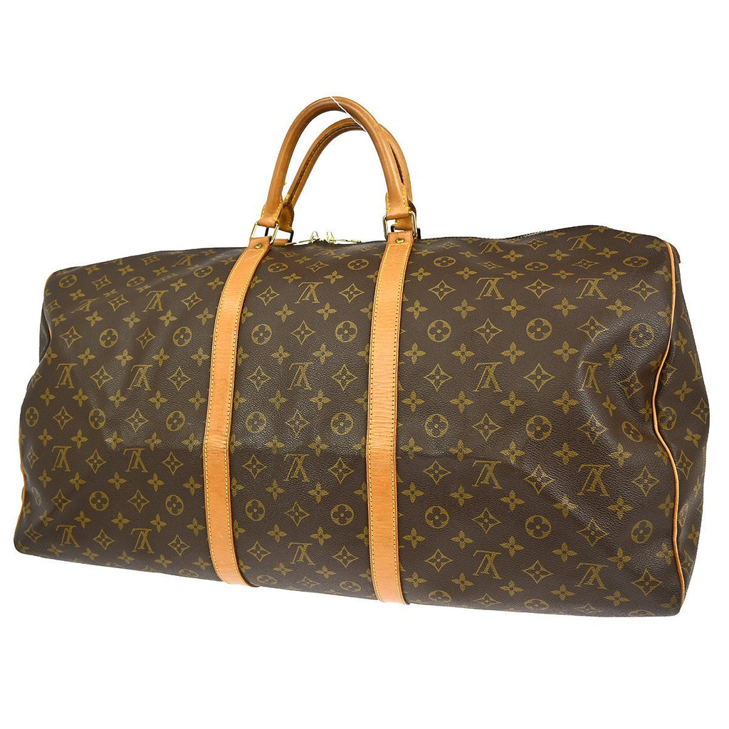 Louis Vuitton Keepall Bag Monogram Canvas Brown Canvas Travel Bag