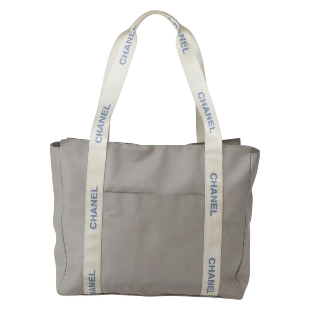 Chanel Sport Line Tote Bag Nylon Gray Nylon Tote Bag Bag