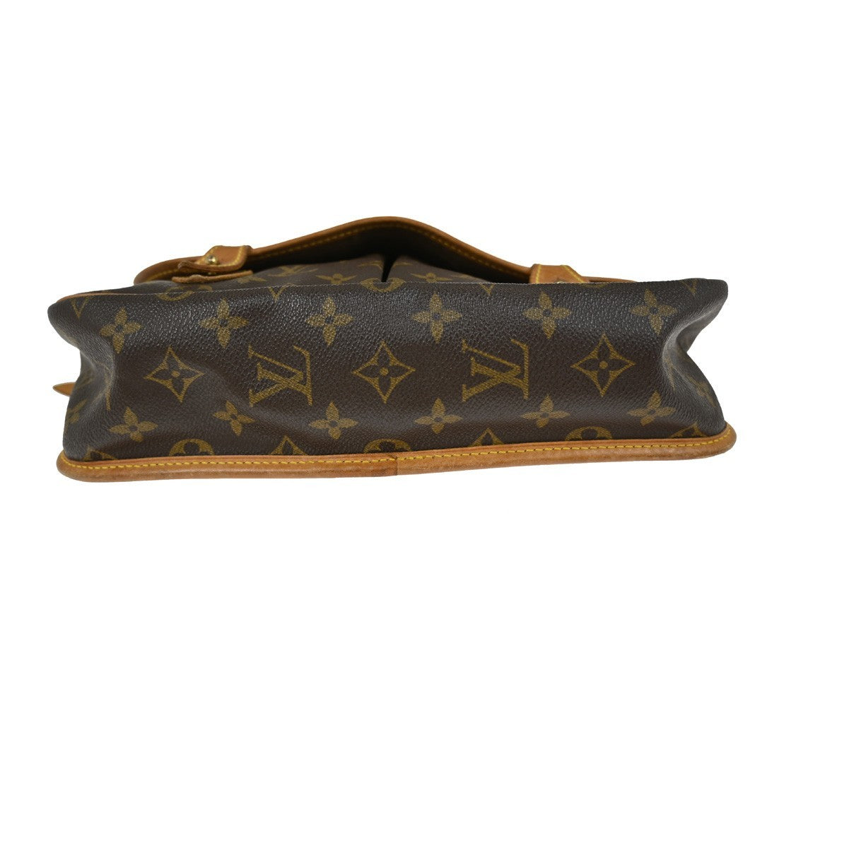 Louis Vuitton Sac Gibeciere Messenger Bag Monogram Canvas Brown Canvas Shoulder Bag