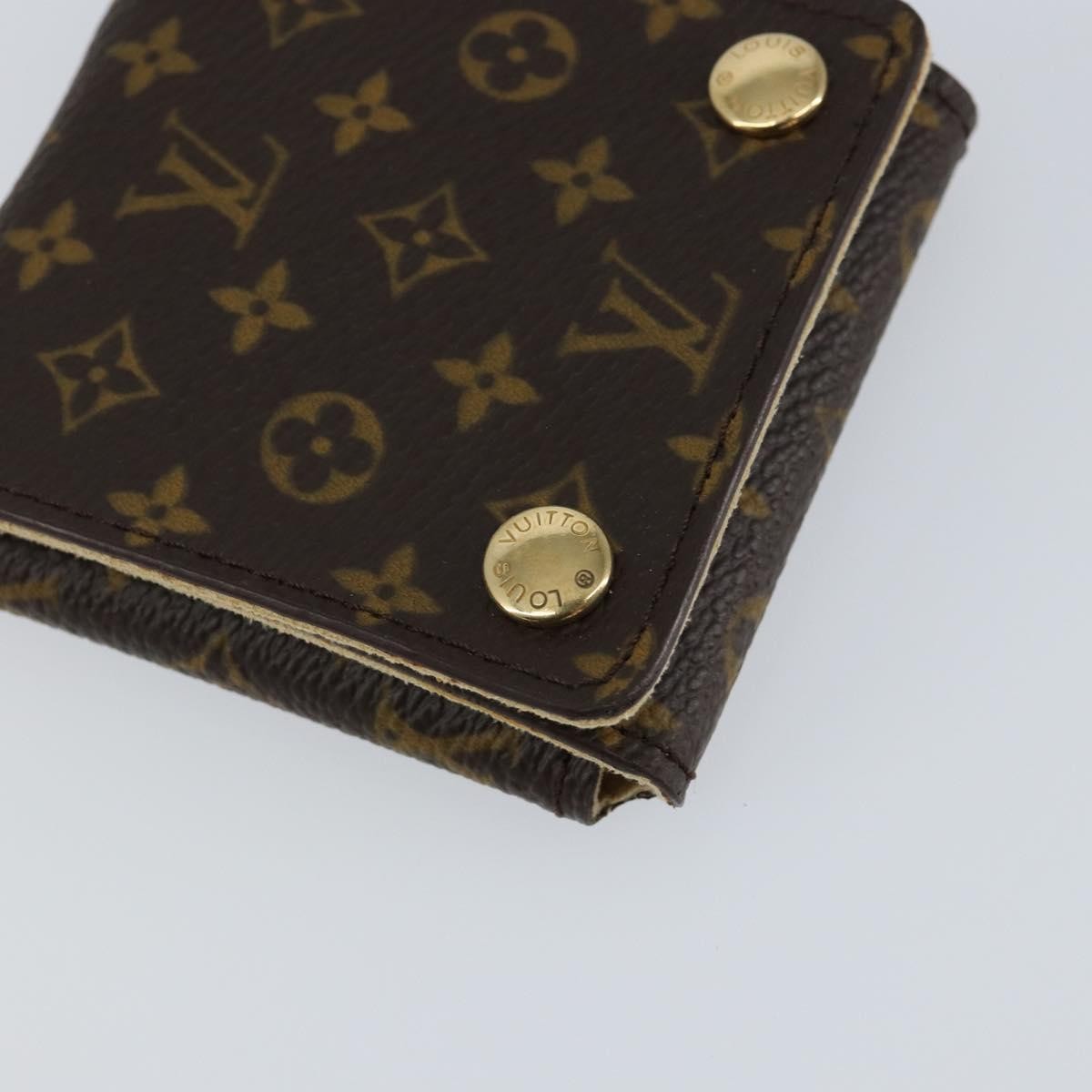 Louis Vuitton Case Jewelry Box Canvas Brown Canvas Wallets Accessory