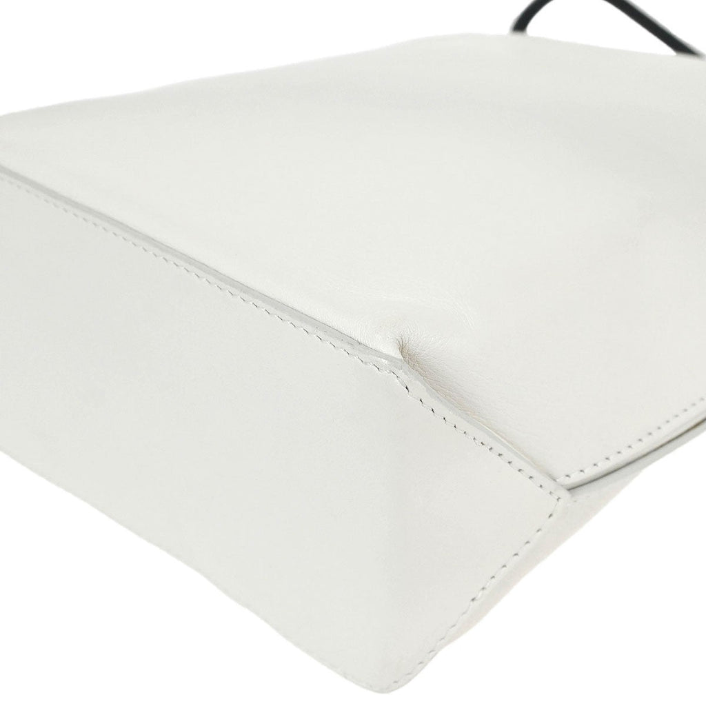 Chanel Essential Shopping Tote Leather White Calfskin Tote Bag Bag
