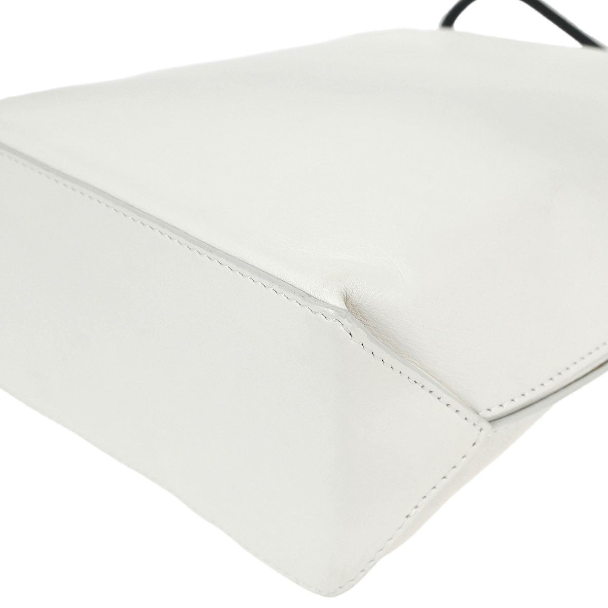 Chanel Essential Shopping Tote Leather White Calfskin Tote Bag Bag