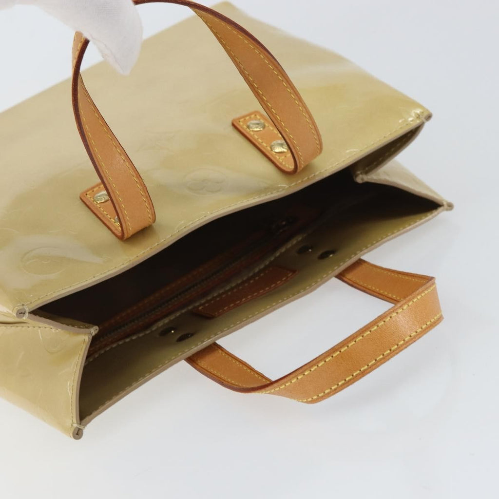 Louis Vuitton Reade Handbag Monogram Vernis Beige Patent_Leather Handbag