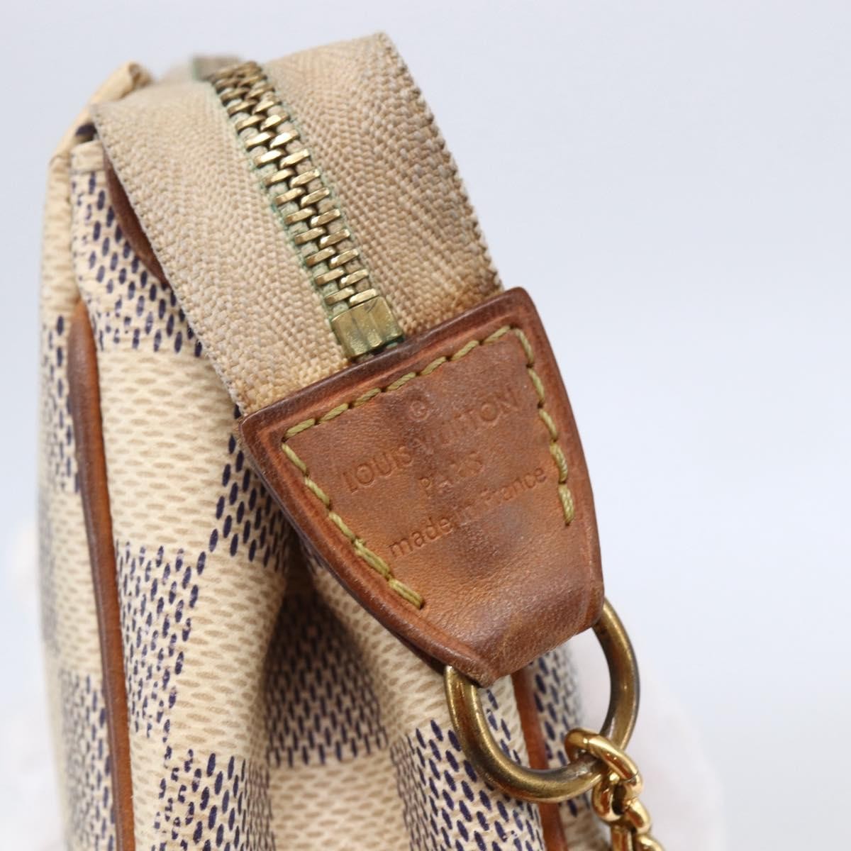 Louis Vuitton Eva Handbag Damier Beige Canvas Bag