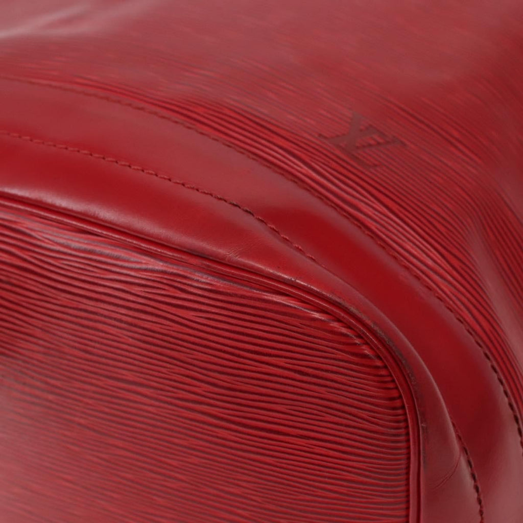 Louis Vuitton Noe Shoulder Bag Leather Red Leather Shoulder Bag