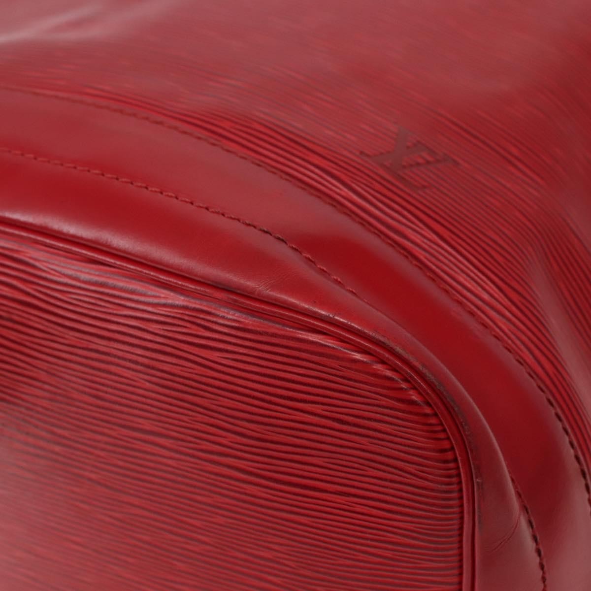 Louis Vuitton Noe Shoulder Bag Leather Red Leather Shoulder Bag