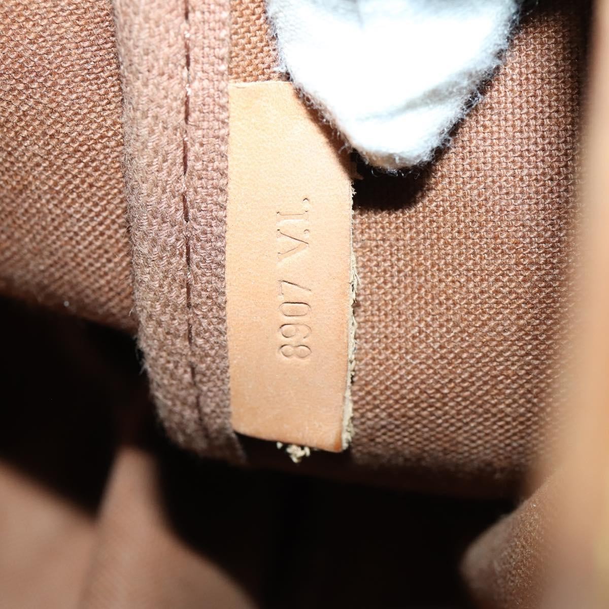 Louis Vuitton Saumur Handbag Monogram Canvas Brown Canvas Shoulder Bag