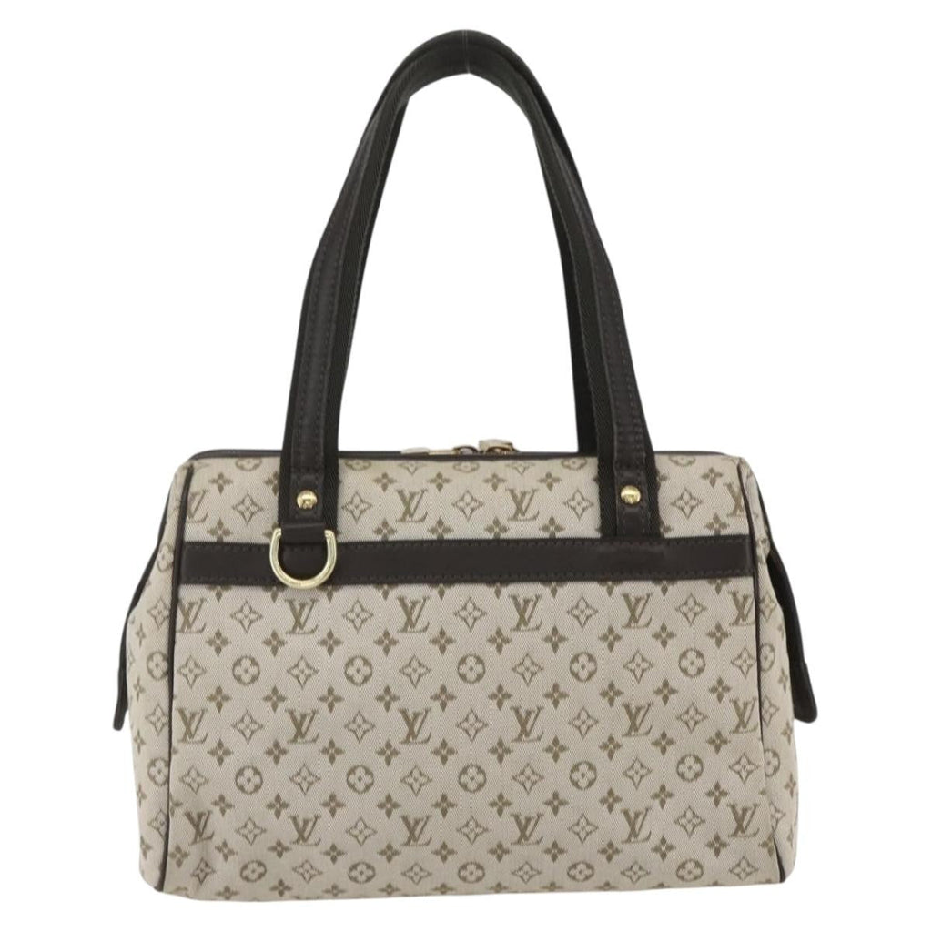Louis Vuitton Josephine Handbag Mini Lin Khaki Canvas Handbag