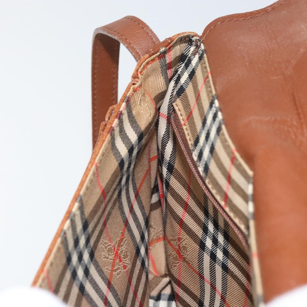 Burberry Vintage Shoulder Bag Leather Brown Leather Shoulder Bag