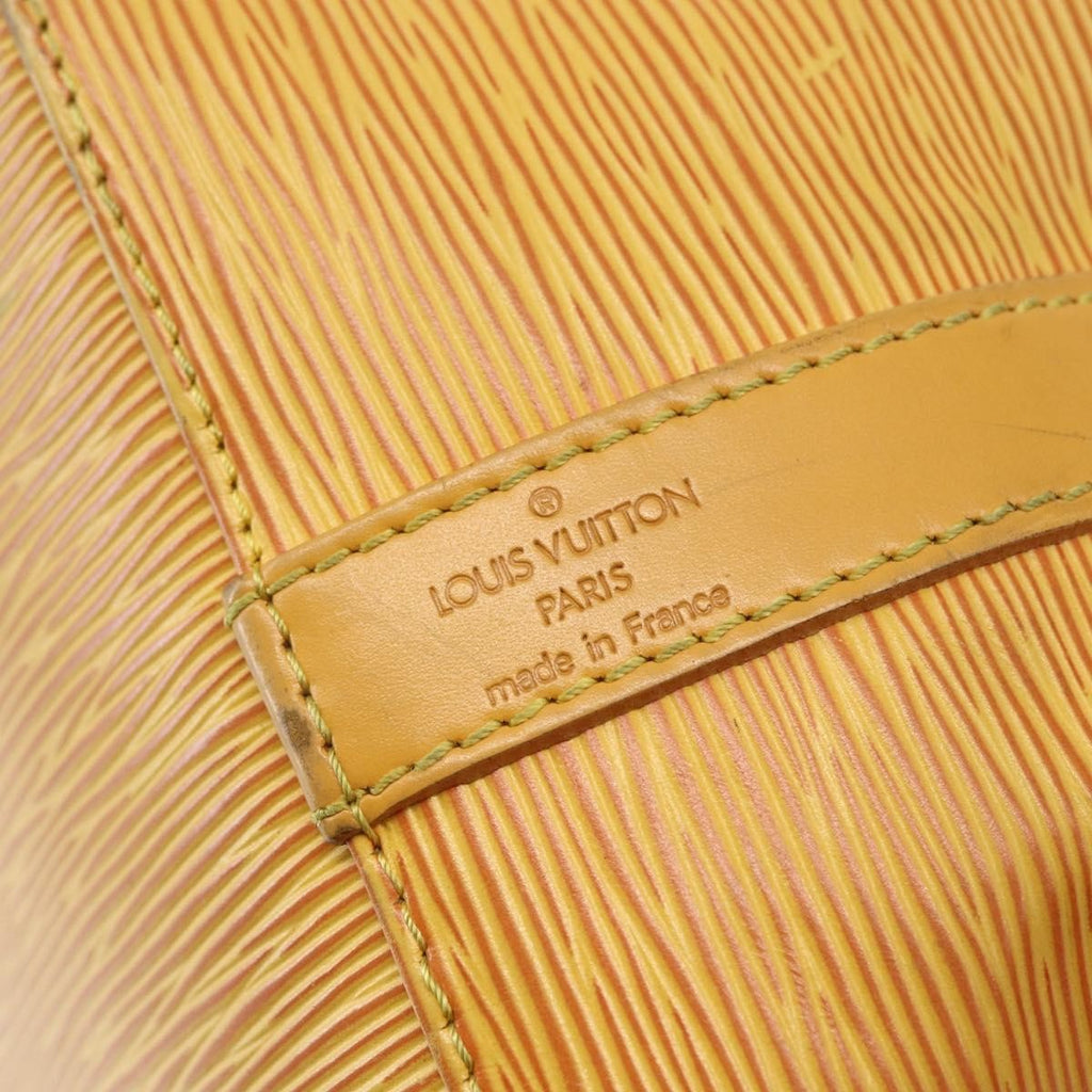 Louis Vuitton Petit Noe Handbag Epi Leather Yellow Leather Shoulder Bag