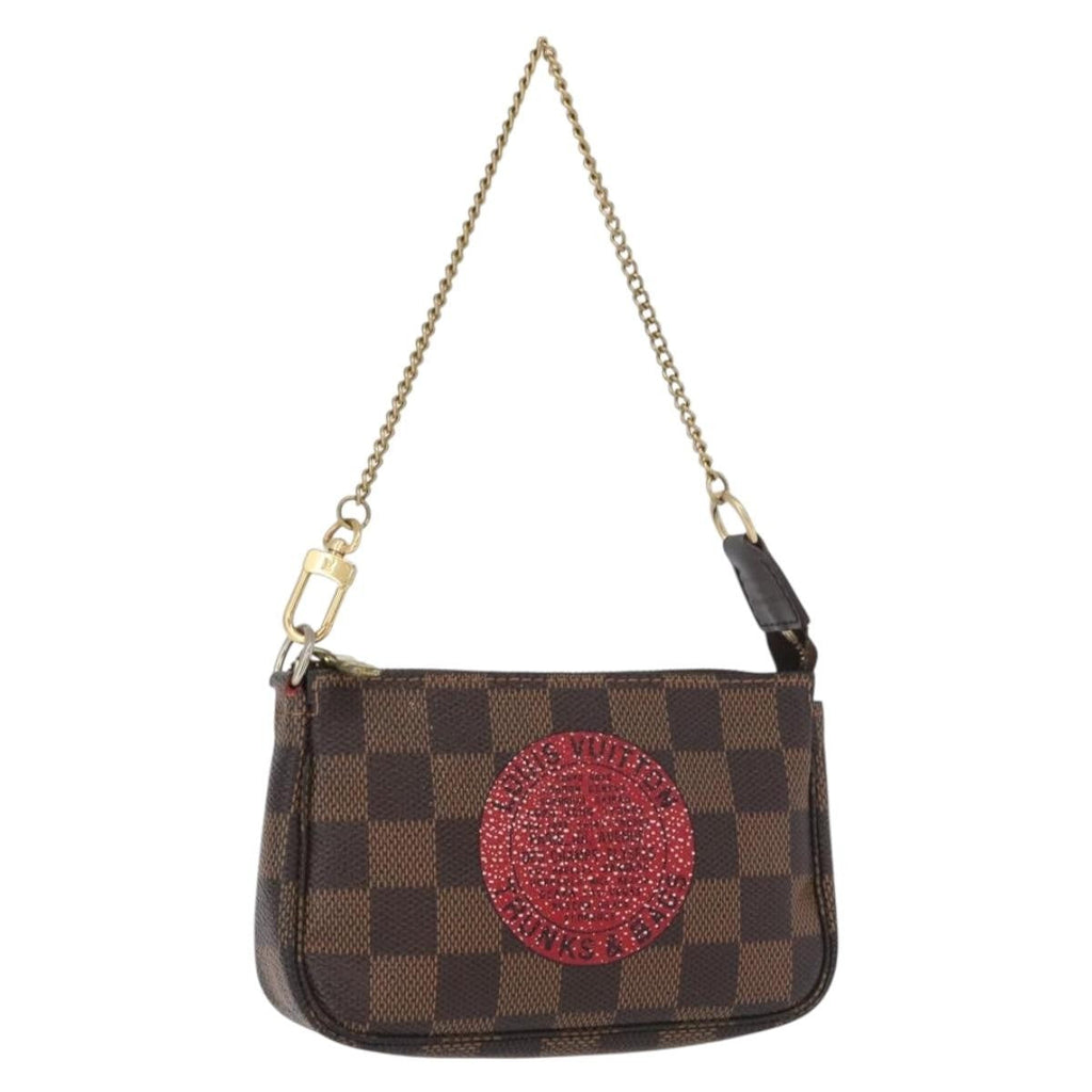 Louis Vuitton Pochette Accessoires Limited Edition Damier Brown Canvas Clutche & Pouche Bag