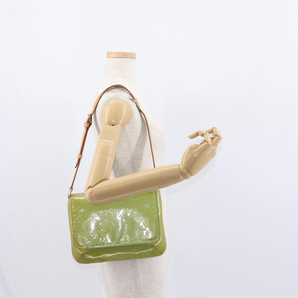 Louis Vuitton Thompson Street Handbag Monogram Vernis Blue Patent_Leather Shoulder Bag