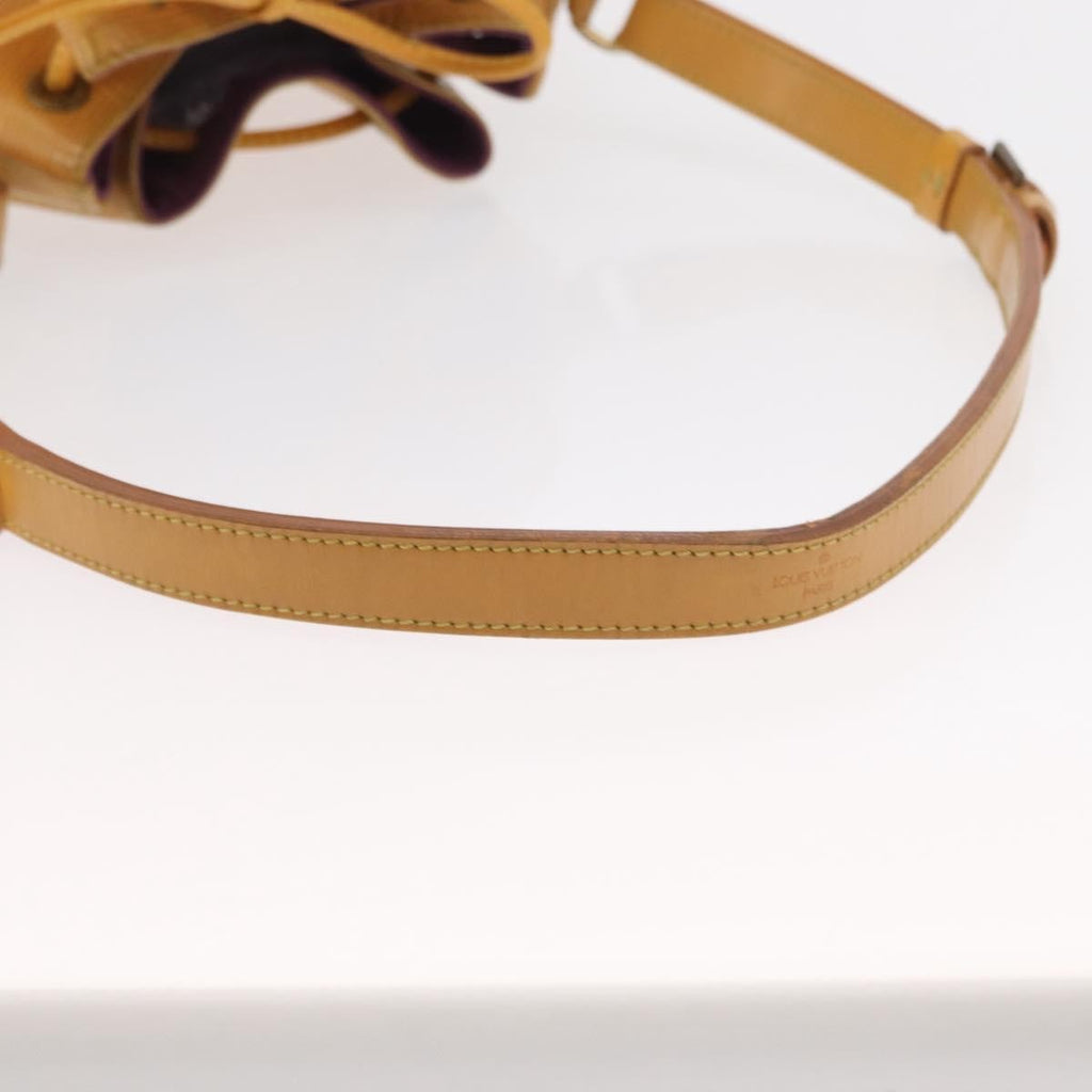 Louis Vuitton Petit Noe Handbag Epi Leather Yellow Leather Shoulder Bag