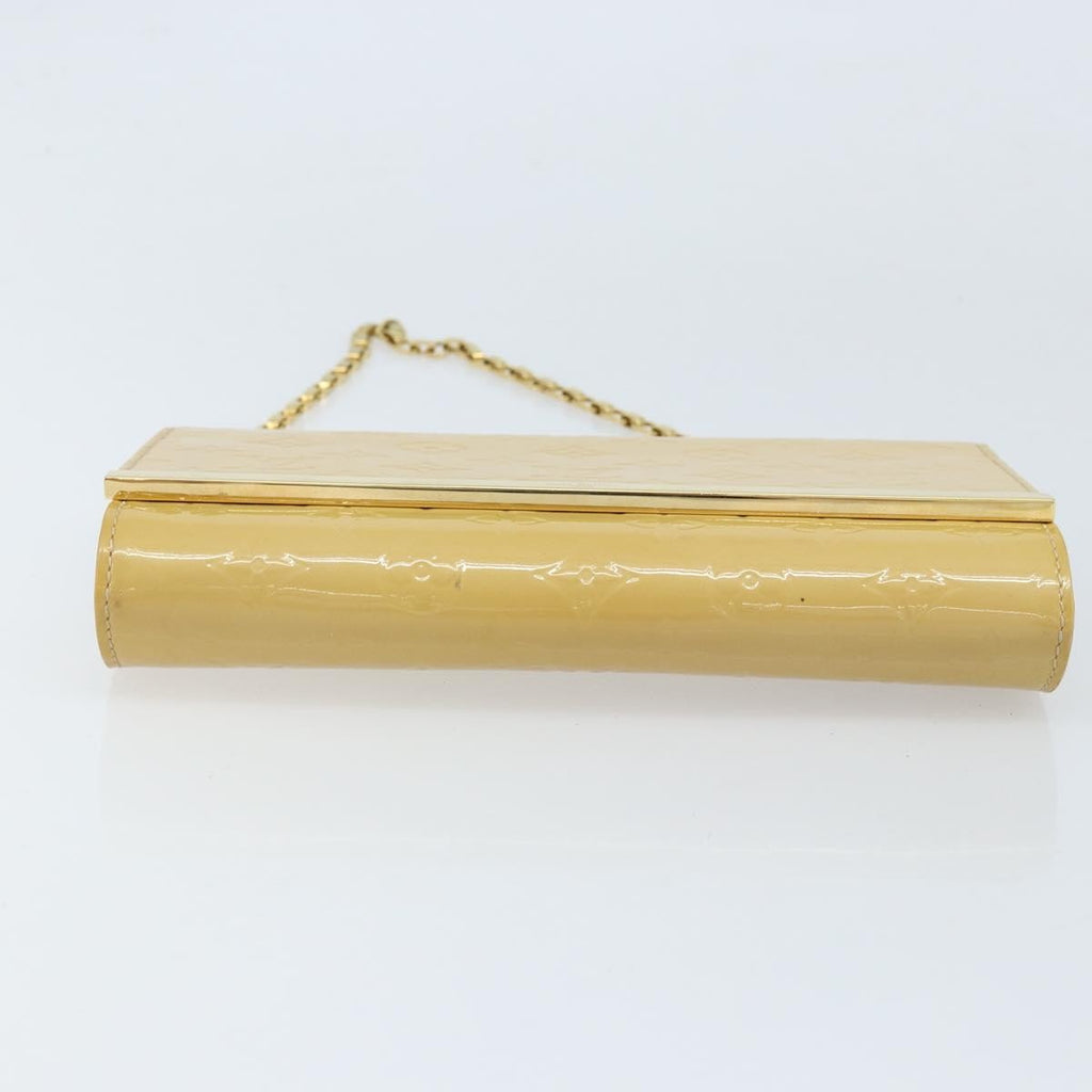 Louis Vuitton Ana Bag Monogram Vernis Yellow Patent_Leather Clutche & Pouche Bag