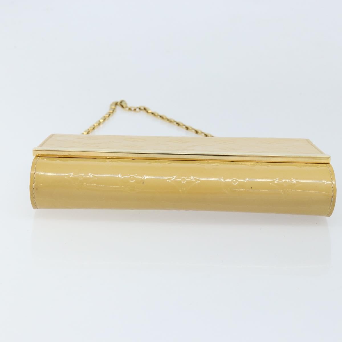 Louis Vuitton Ana Bag Monogram Vernis Yellow Patent_Leather Clutche & Pouche Bag