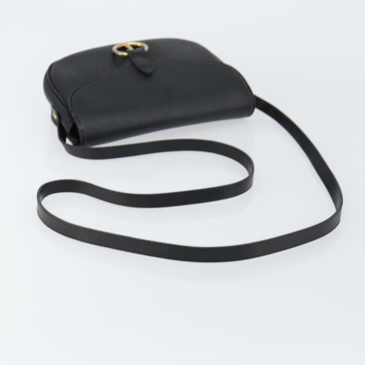 Christian Dior Vintage Honeycomb Flap Crossbody Bag Canvas And Leather Black Canvas Shoulder Bag Bag (Pre-Owned)