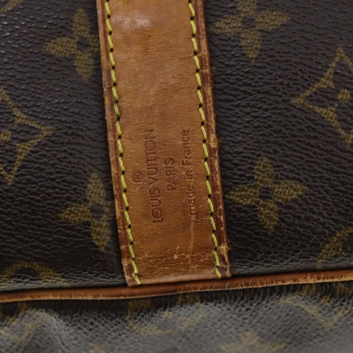 Louis Vuitton Keepall Bandouliere Bag Monogram Canvas Brown Canvas Travel Bag