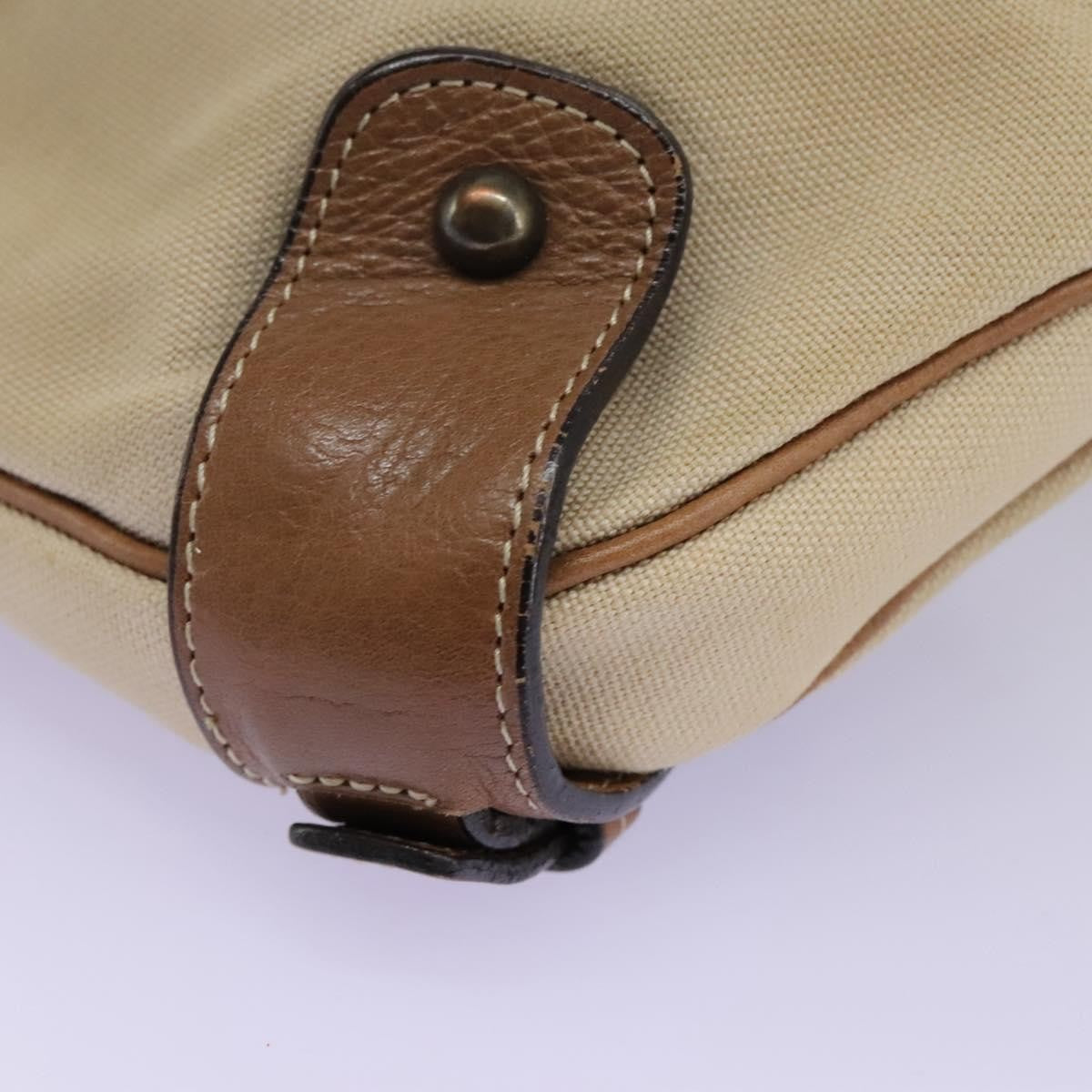 Burberry Blue Label Shoulder Bag Canvas Beige Canvas Shoulder Bag