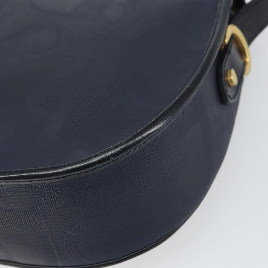 Christian Dior Trotter Shoulder Bag Canvas Navy Canvas Shoulder Bag Bag (Pre-Owned)
