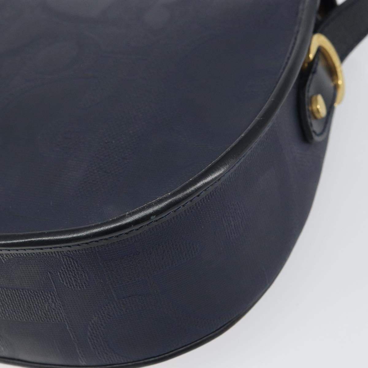 Christian Dior Trotter Shoulder Bag Canvas Navy Canvas Shoulder Bag Bag (Pre-Owned)