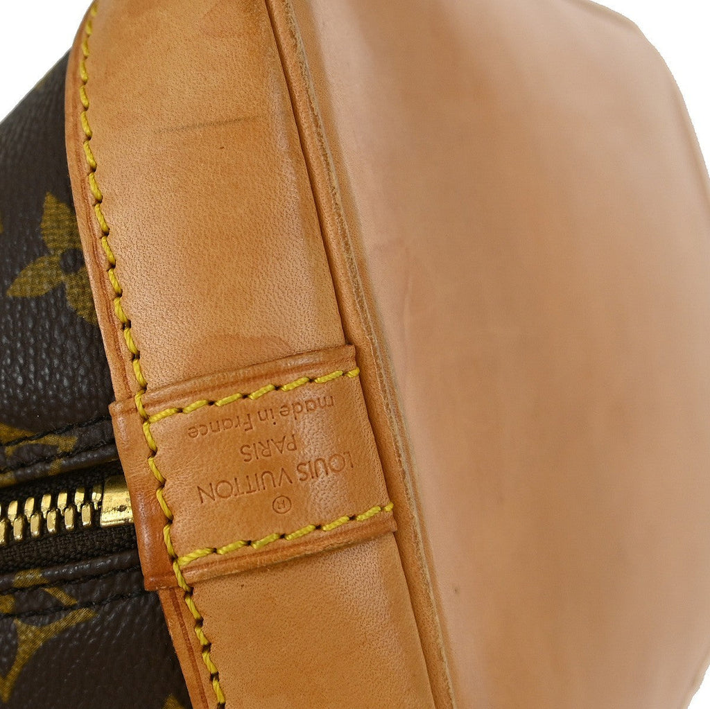 Louis Vuitton Alma Handbag Monogram Canvas Brown Canvas Handbag