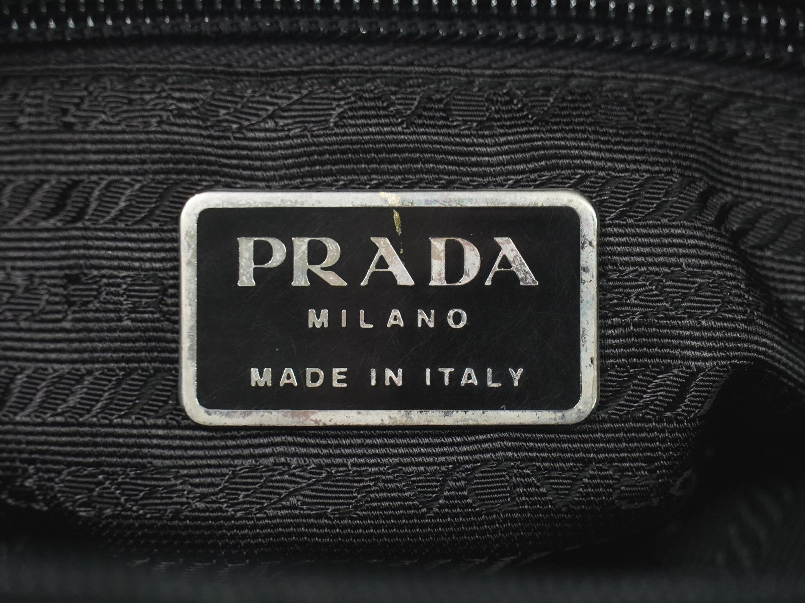 Prada Front Zip Messenger Bag Tessuto Black Nylon Shoulder Bag Bag