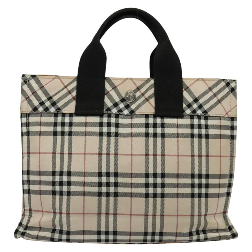 Burberry Nova Check Blue Label Nylon Beige Nylon Tote Bag