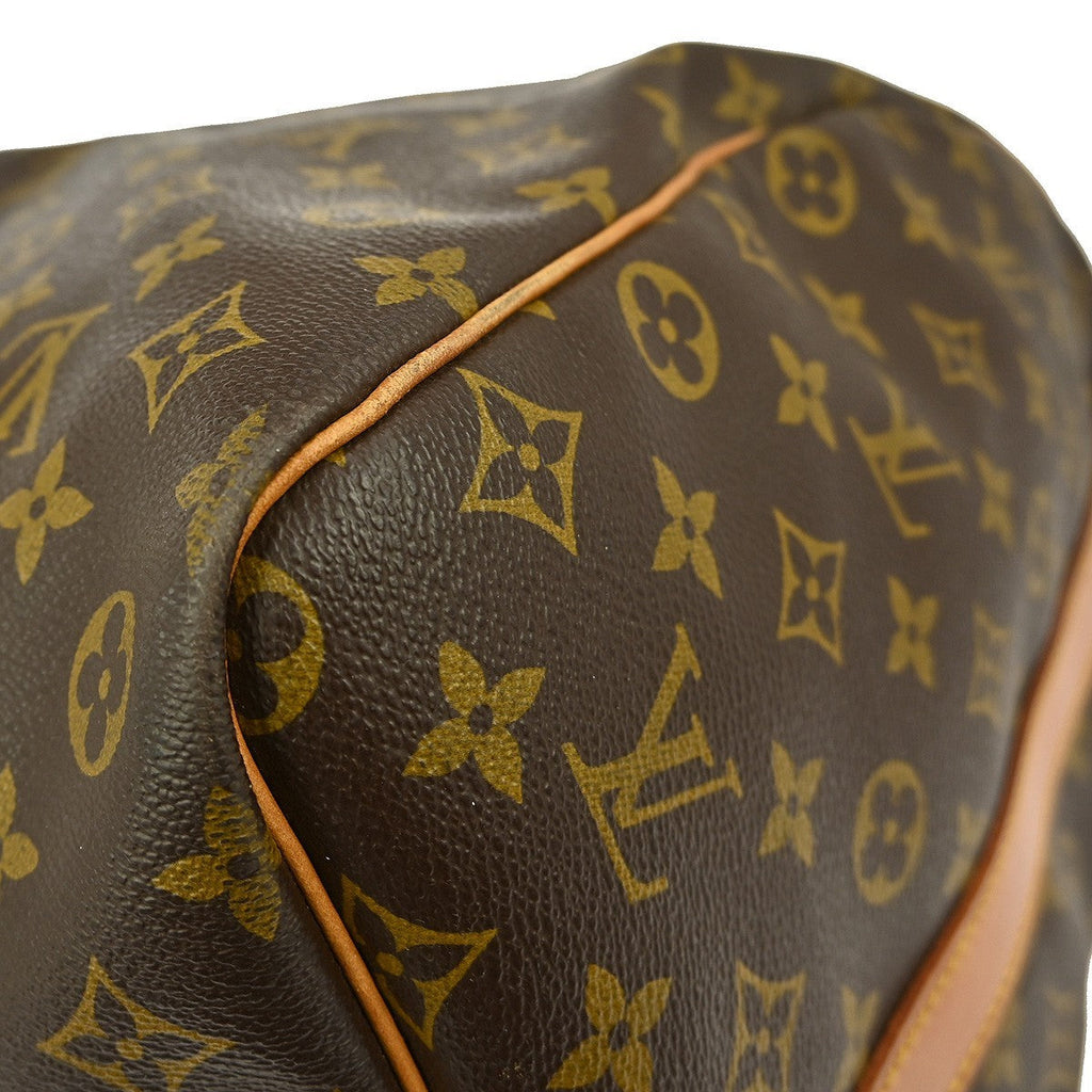 Louis Vuitton Keepall Bandouliere Bag Monogram Canvas Brown Canvas Travel Bag