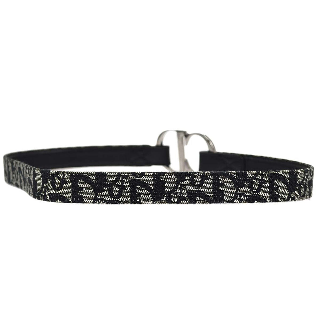 Christian Dior Vintage Belt Canvas Black Canvas Belts Accessory (Pre-Owned)