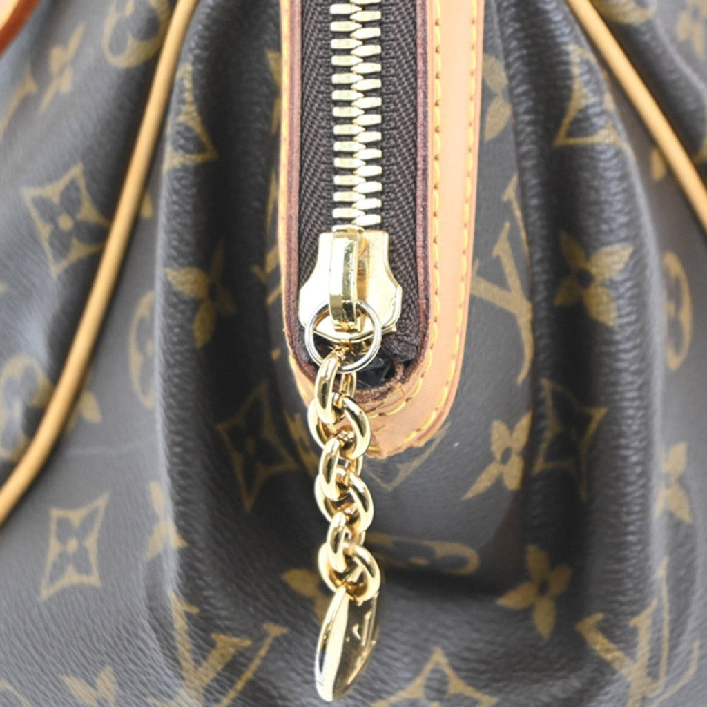Louis Vuitton Tivoli Handbag Monogram Canvas Brown Canvas Shoulder Bag
