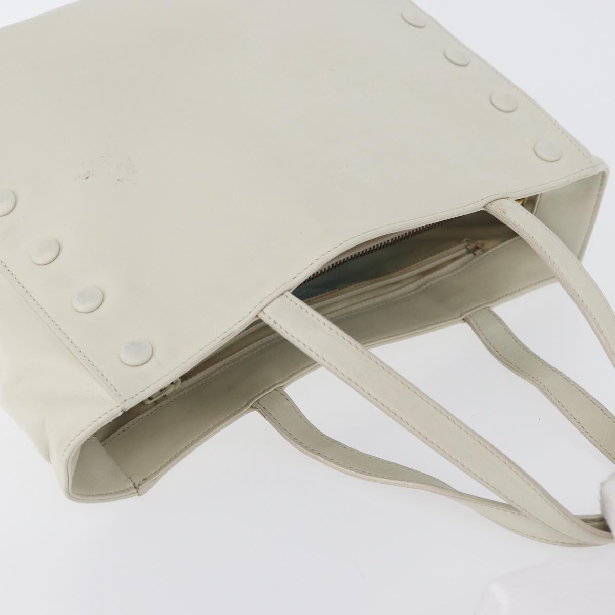 Celine Handbag Leather White Leather Handbag