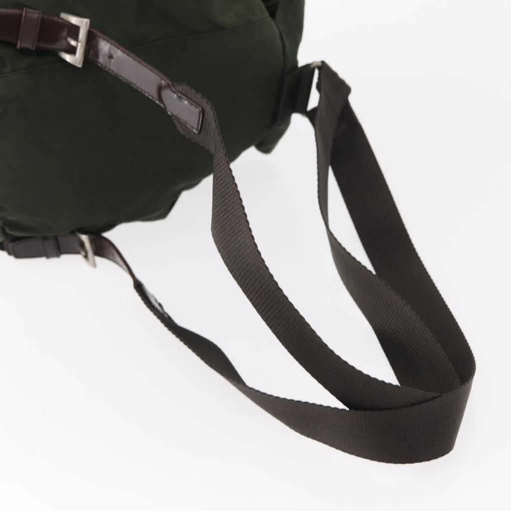 Prada Front Pocket Backpack Tessuto Khaki Nylon Backpack Bag