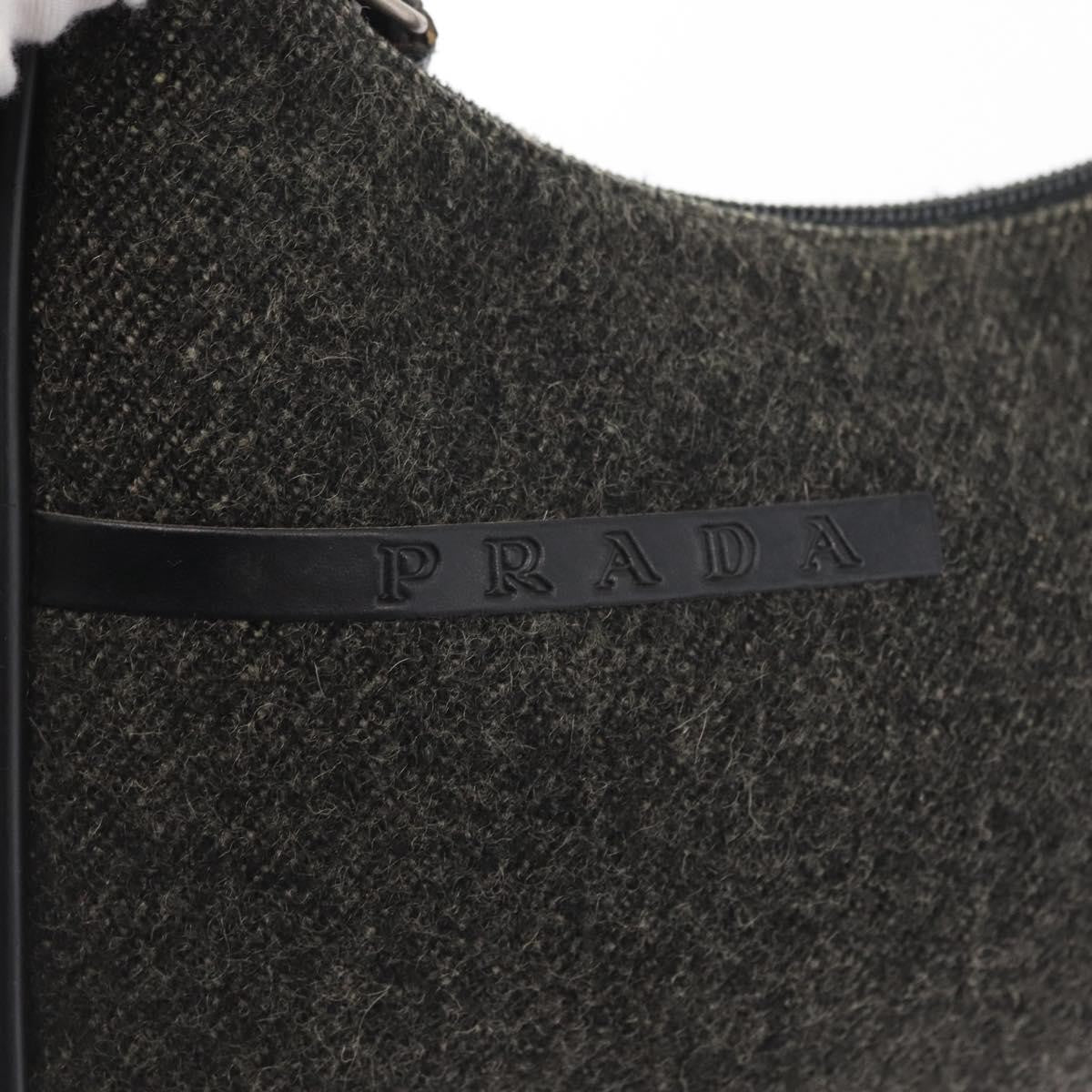 Prada Re-Edition 2000 Hobo Wool Gray Wool Handbag