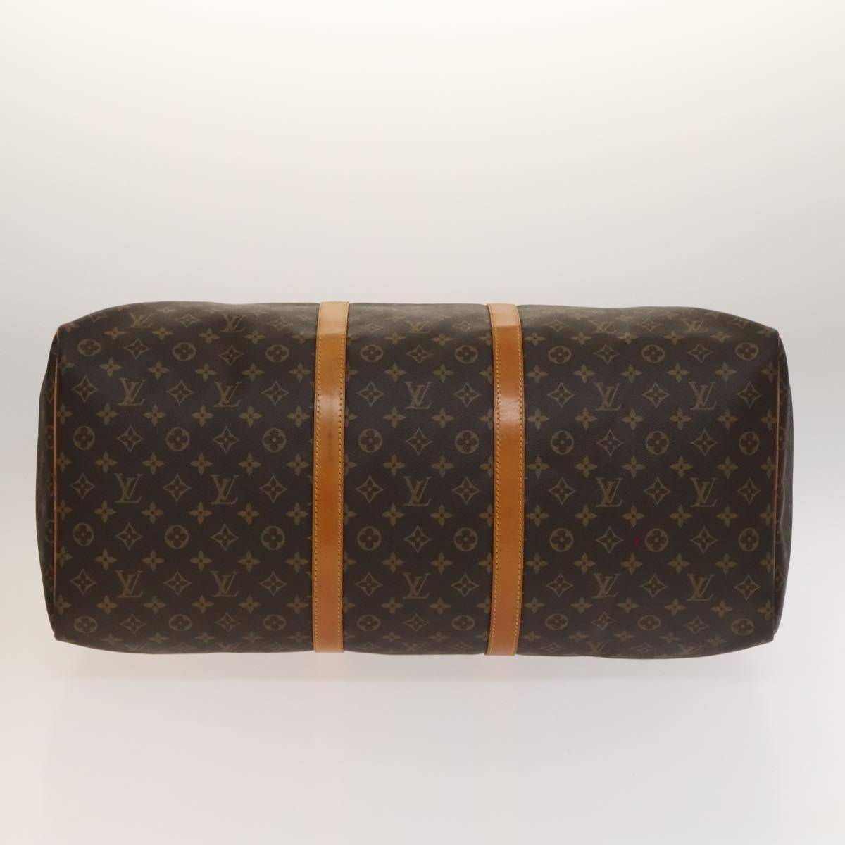 Louis Vuitton Keepall Bag Monogram Canvas Brown Canvas Travel Bag